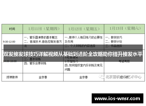 双发接发球技巧详解视频从基础到进阶全攻略助你提升接发水平